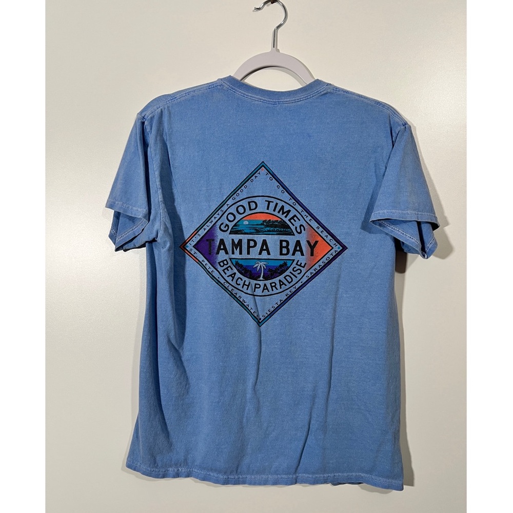 Tampa Bay T-Shirt in Blue 100% cotton Size Medium